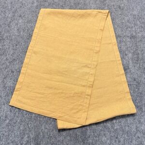 Pottery Barn‎ Table Runner Golden Yellow Linen 16x108 Fall Holiday Colorful